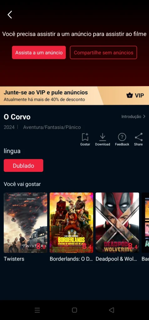 Freecine Versão 3.0.0 Captura de tela